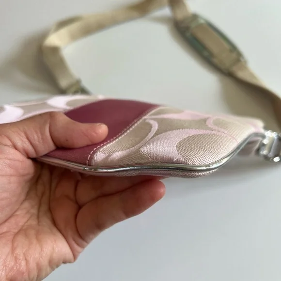 Coach Y2K pink / silver crossbody bag m0867-42246 - Picture 10 of 15